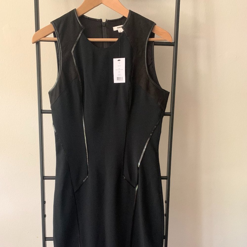 Helmut Lang - Black Leather Dress - Size 8